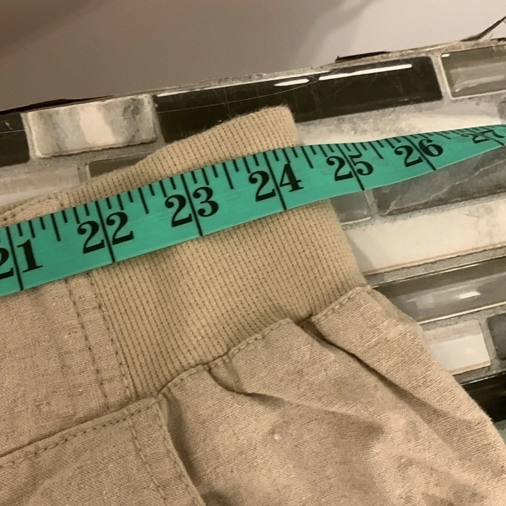 PENNINGTONS Cream Linen Pants size 28 - Picture 10 of 13